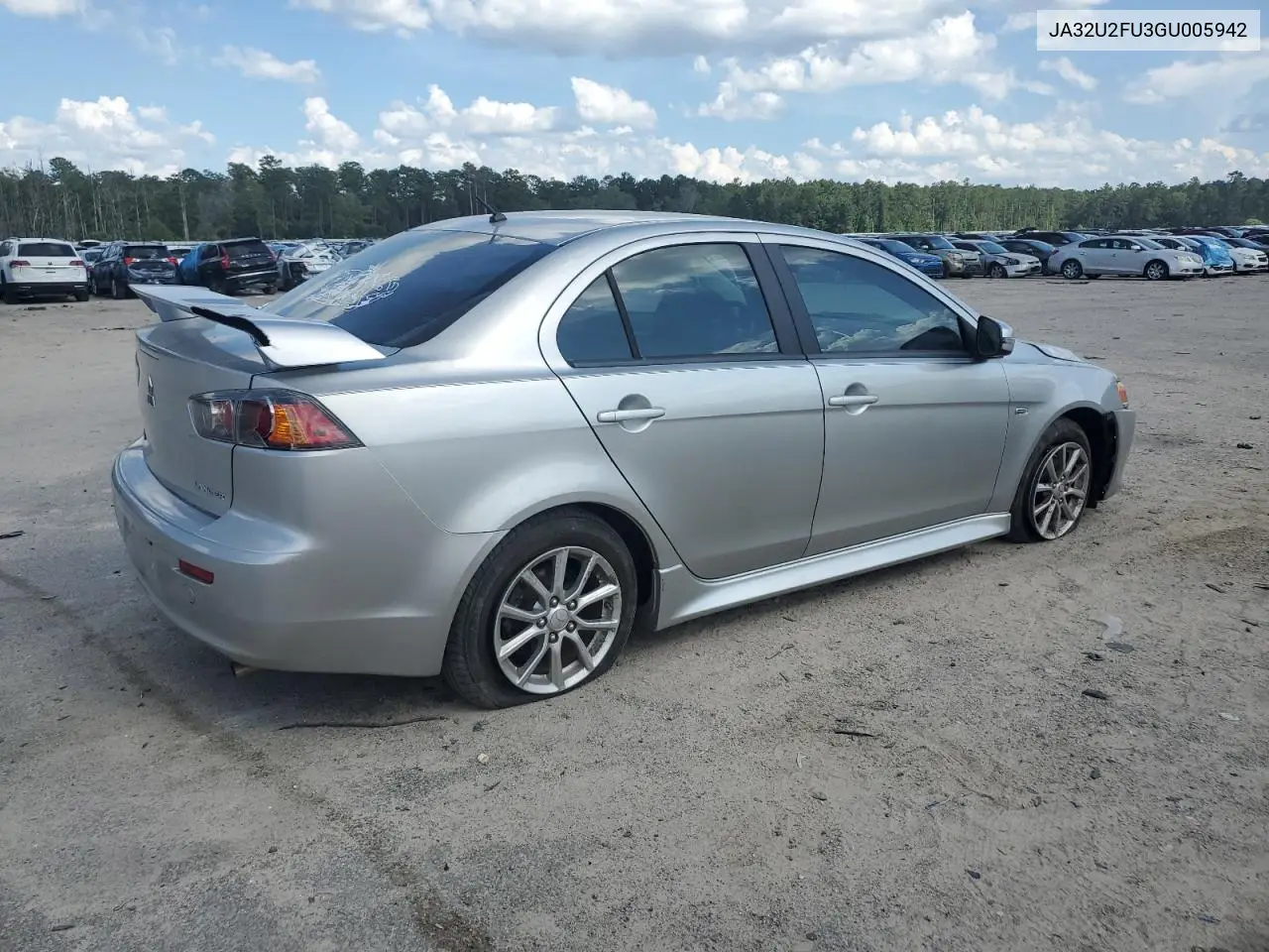 2016 Mitsubishi Lancer Es VIN: JA32U2FU3GU005942 Lot: 61508865
