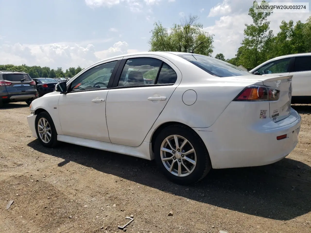 2016 Mitsubishi Lancer Es VIN: JA32V2FW2GU003274 Lot: 62503975