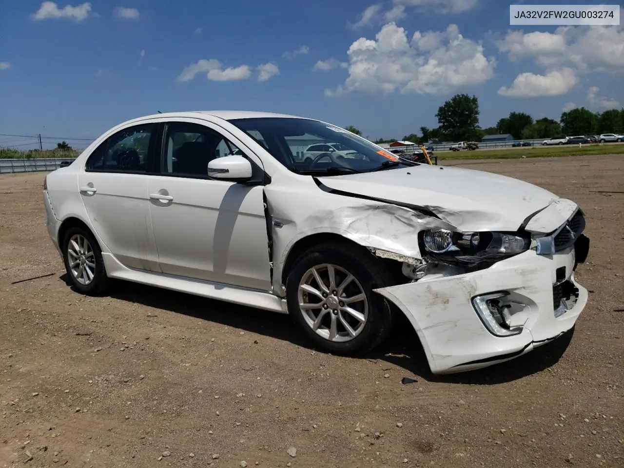 2016 Mitsubishi Lancer Es VIN: JA32V2FW2GU003274 Lot: 62503975