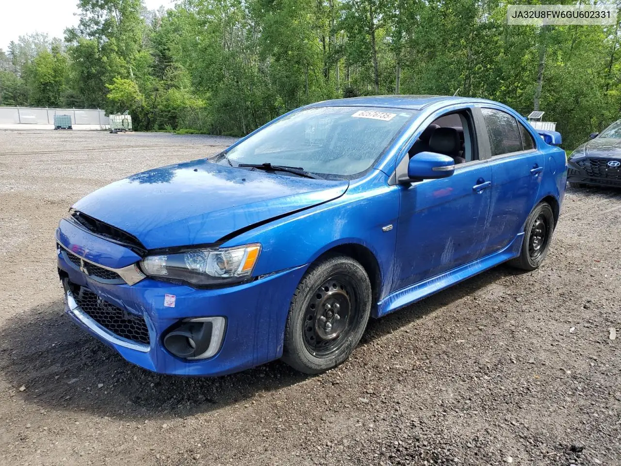 2016 Mitsubishi Lancer Gt VIN: JA32U8FW6GU602331 Lot: 62576735