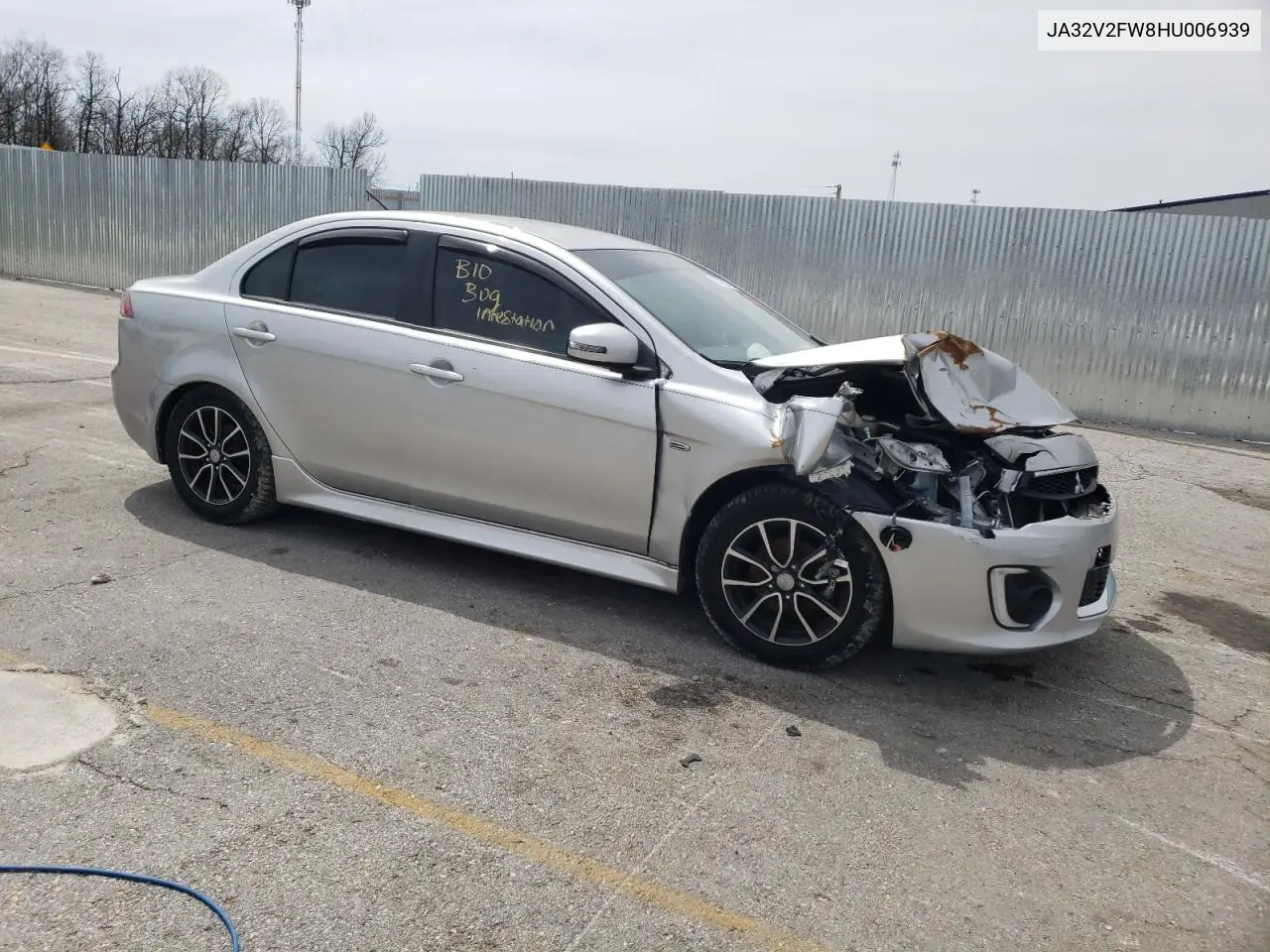 2017 Mitsubishi Lancer Es VIN: JA32V2FW8HU006939 Lot: 51435275