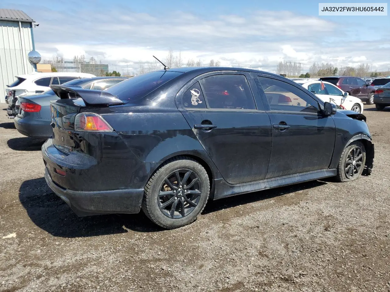 2017 Mitsubishi Lancer Es VIN: JA32V2FW3HU605442 Lot: 52496515