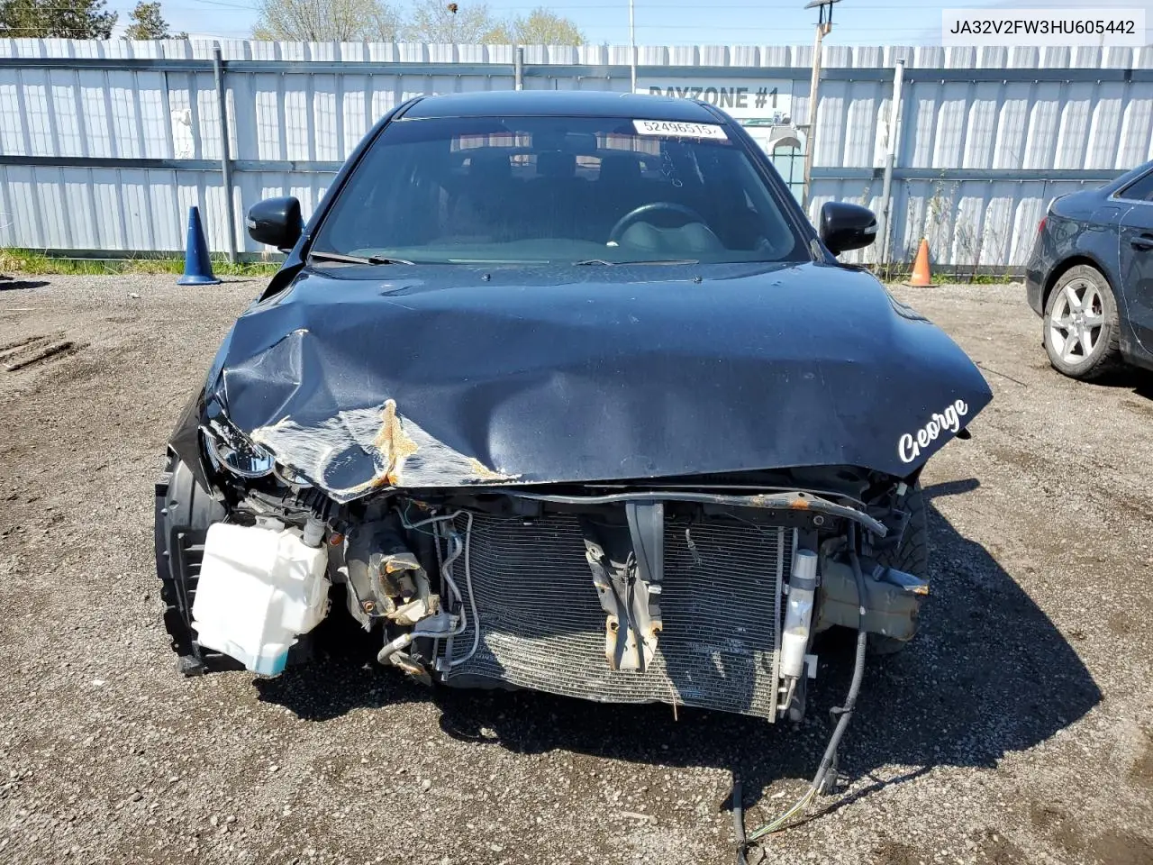 2017 Mitsubishi Lancer Es VIN: JA32V2FW3HU605442 Lot: 52496515