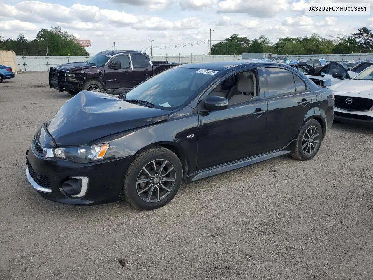 2017 Mitsubishi Lancer Es VIN: JA32U2FUXHU003851 Lot: 53871425