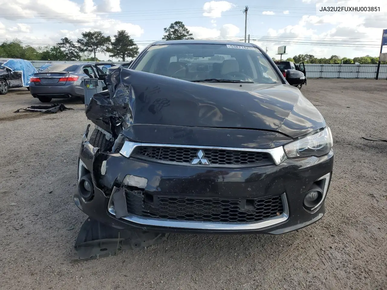 2017 Mitsubishi Lancer Es VIN: JA32U2FUXHU003851 Lot: 53871425