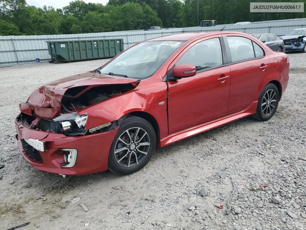 2017 Mitsubishi Lancer Es VIN: JA32U2FU6HU006617 Lot: 53949365