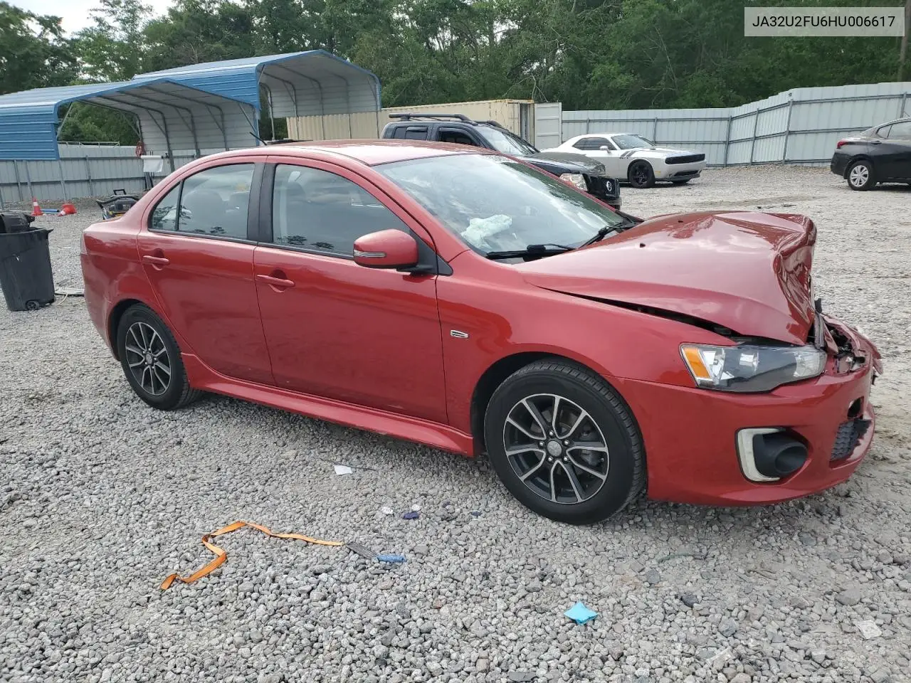 2017 Mitsubishi Lancer Es VIN: JA32U2FU6HU006617 Lot: 53949365