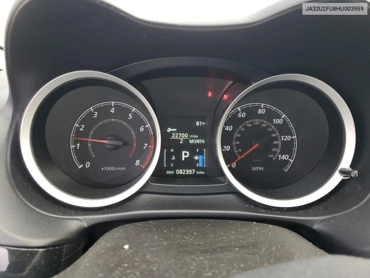 2017 Mitsubishi Lancer Es VIN: JA32U2FU8HU003959 Lot: 54561025
