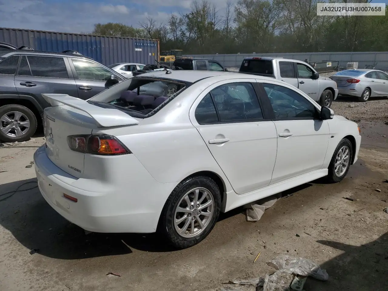 2017 Mitsubishi Lancer Es VIN: JA32U2FU3HU007658 Lot: 56602055