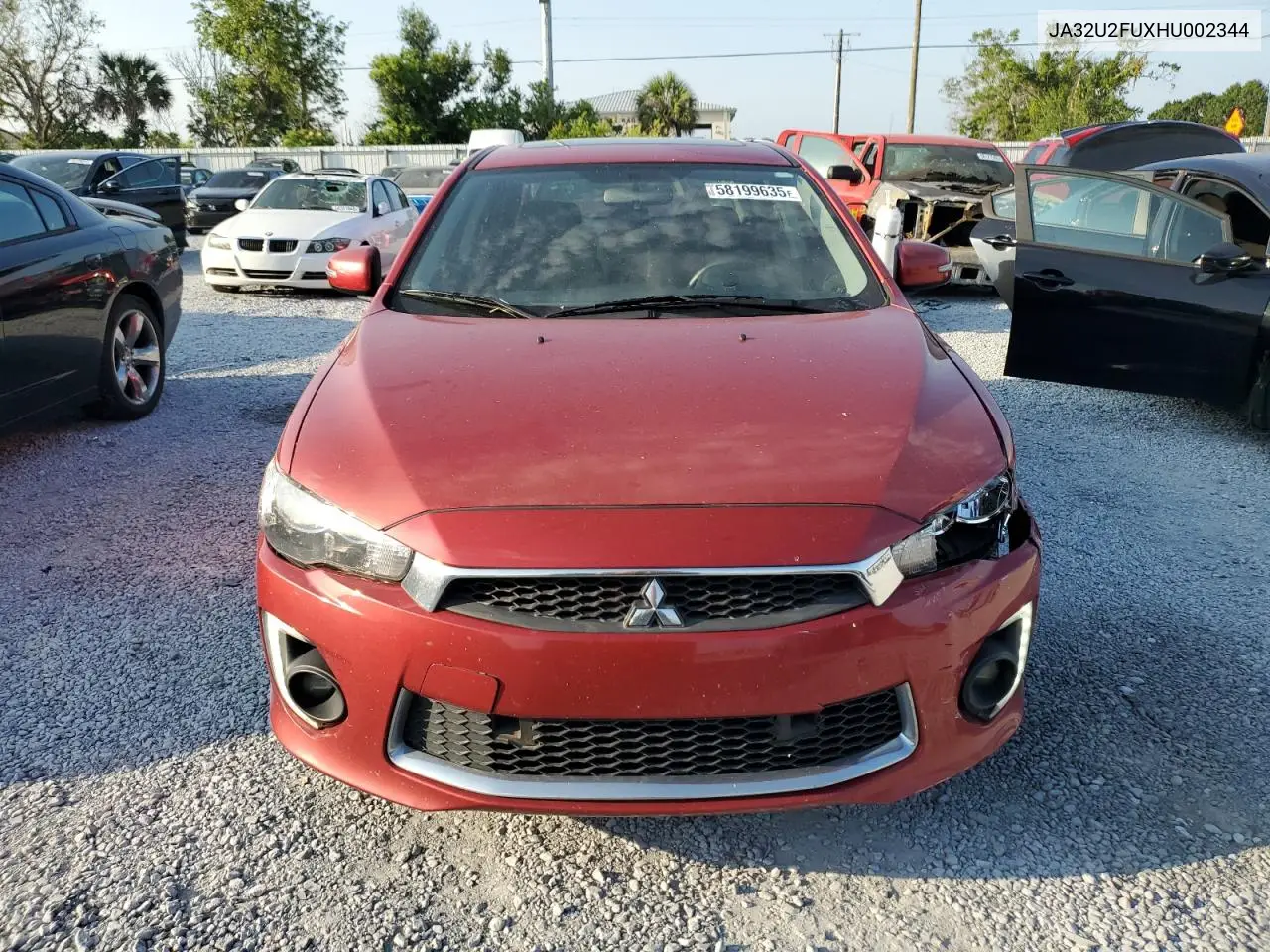 2017 Mitsubishi Lancer Es VIN: JA32U2FUXHU002344 Lot: 58199635