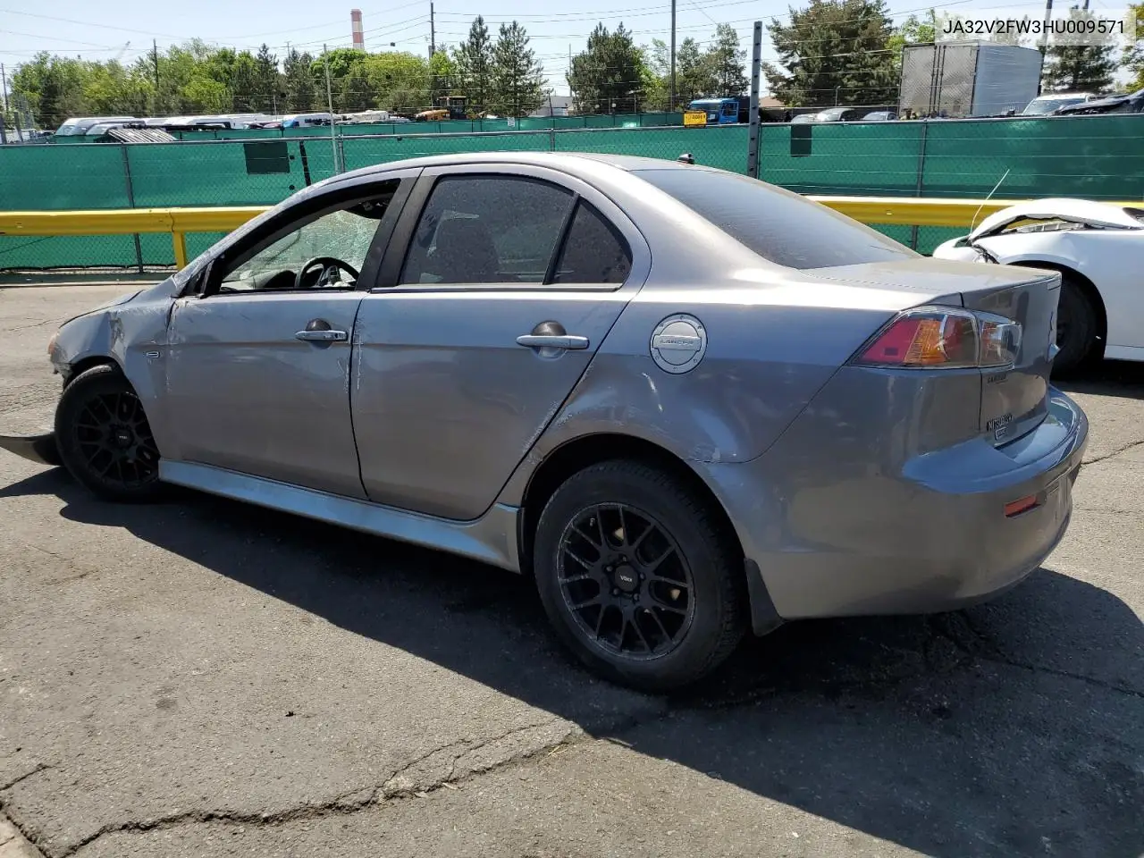 2017 Mitsubishi Lancer Es VIN: JA32V2FW3HU009571 Lot: 58228585