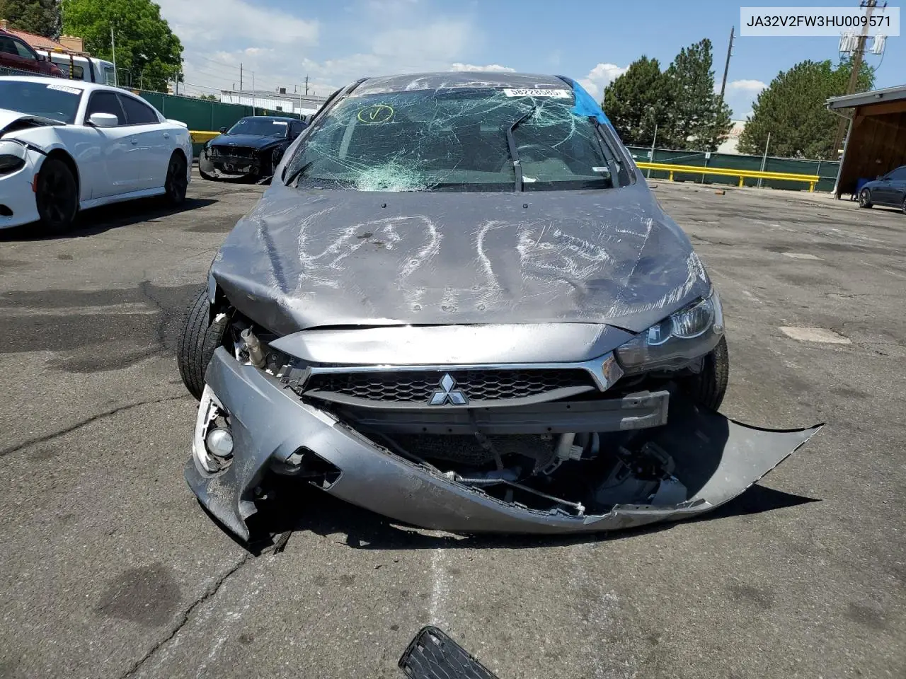 2017 Mitsubishi Lancer Es VIN: JA32V2FW3HU009571 Lot: 58228585