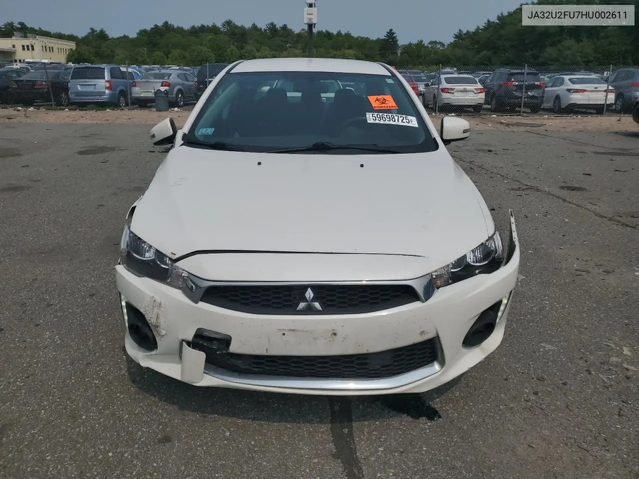 2017 Mitsubishi Lancer Es VIN: JA32U2FU7HU002611 Lot: 59698725