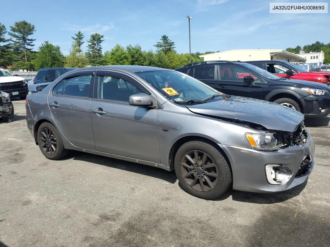 2017 Mitsubishi Lancer Es VIN: JA32U2FU4HU008690 Lot: 60600085