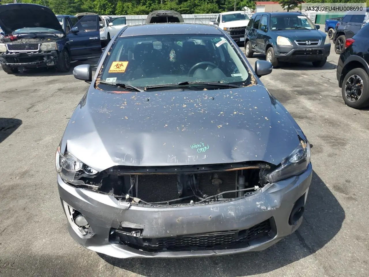 2017 Mitsubishi Lancer Es VIN: JA32U2FU4HU008690 Lot: 60600085
