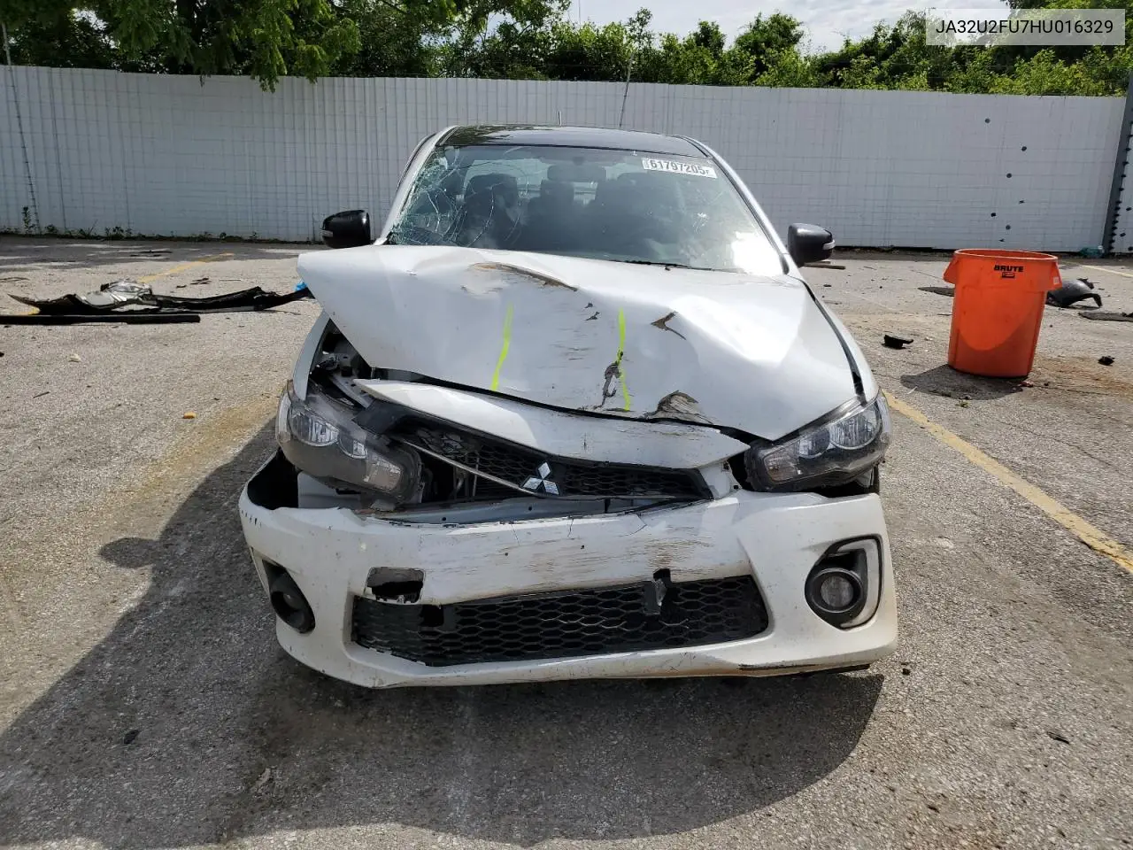 2017 Mitsubishi Lancer Es VIN: JA32U2FU7HU016329 Lot: 61797205