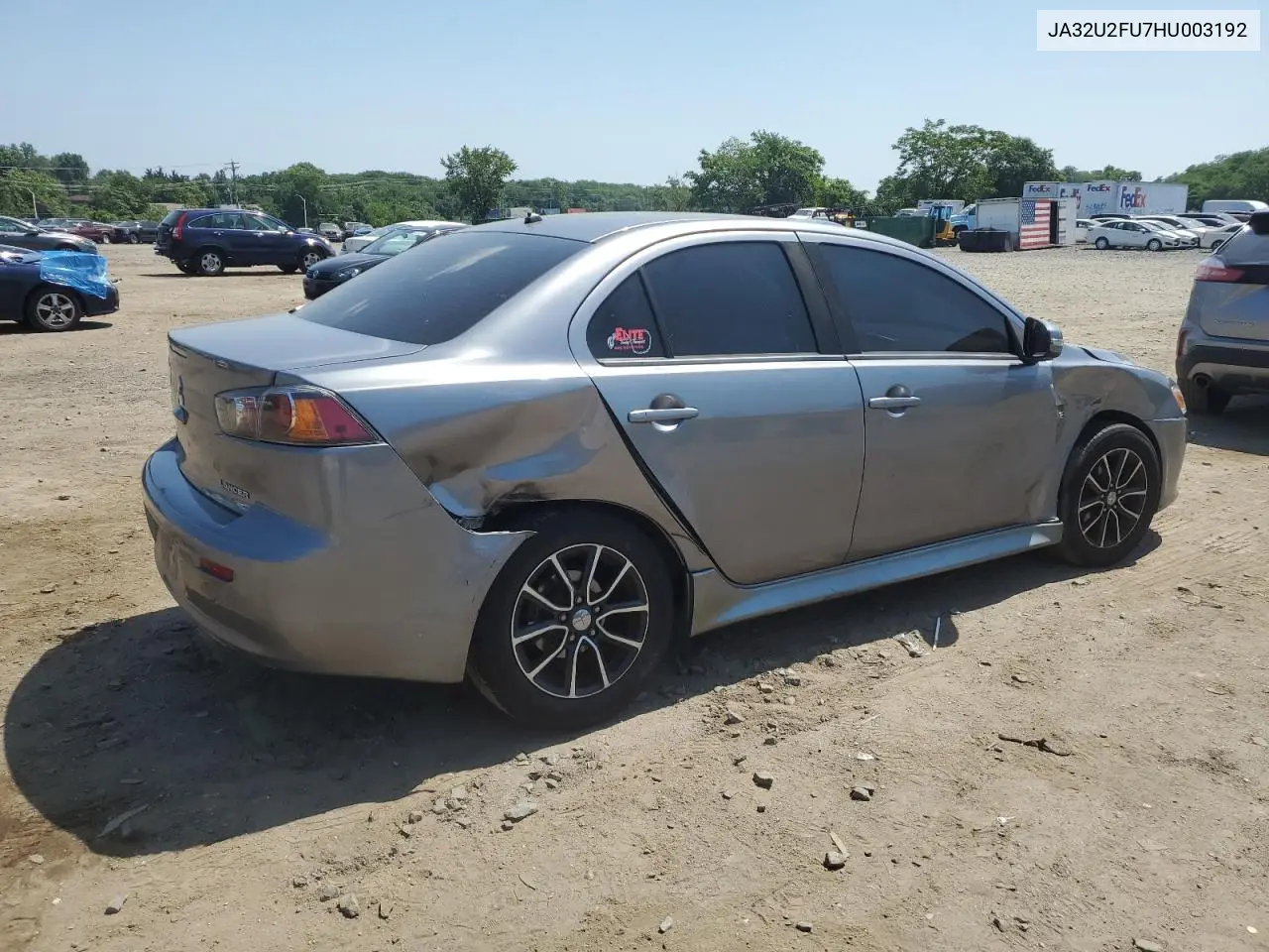 2017 Mitsubishi Lancer Es VIN: JA32U2FU7HU003192 Lot: 61949935