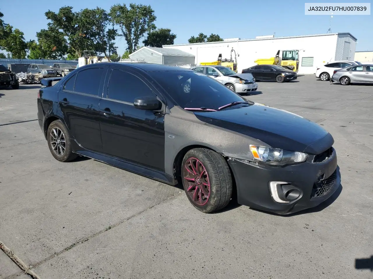 2017 Mitsubishi Lancer Es VIN: JA32U2FU7HU007839 Lot: 62427065