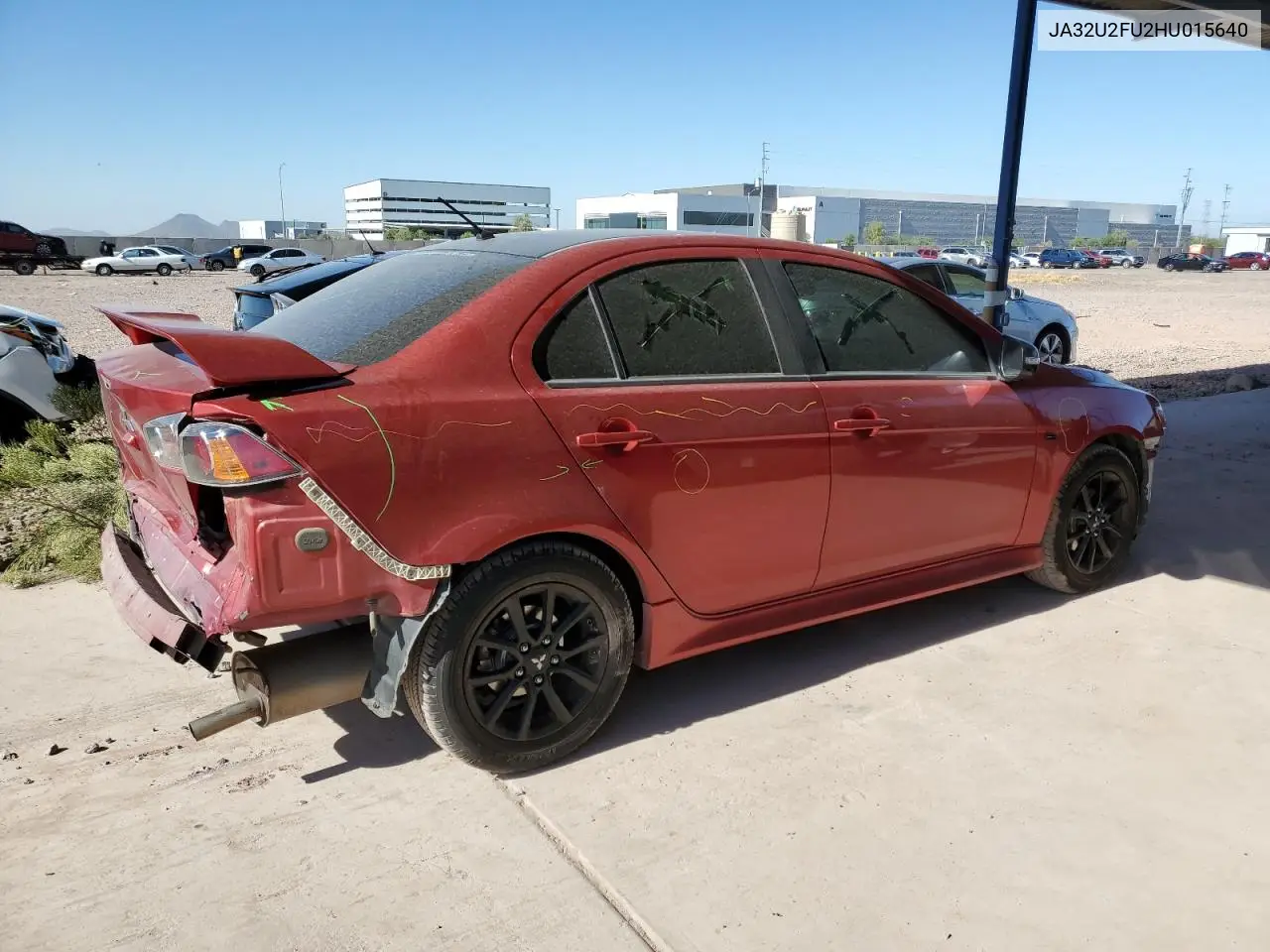 2017 Mitsubishi Lancer Es VIN: JA32U2FU2HU015640 Lot: 80364904