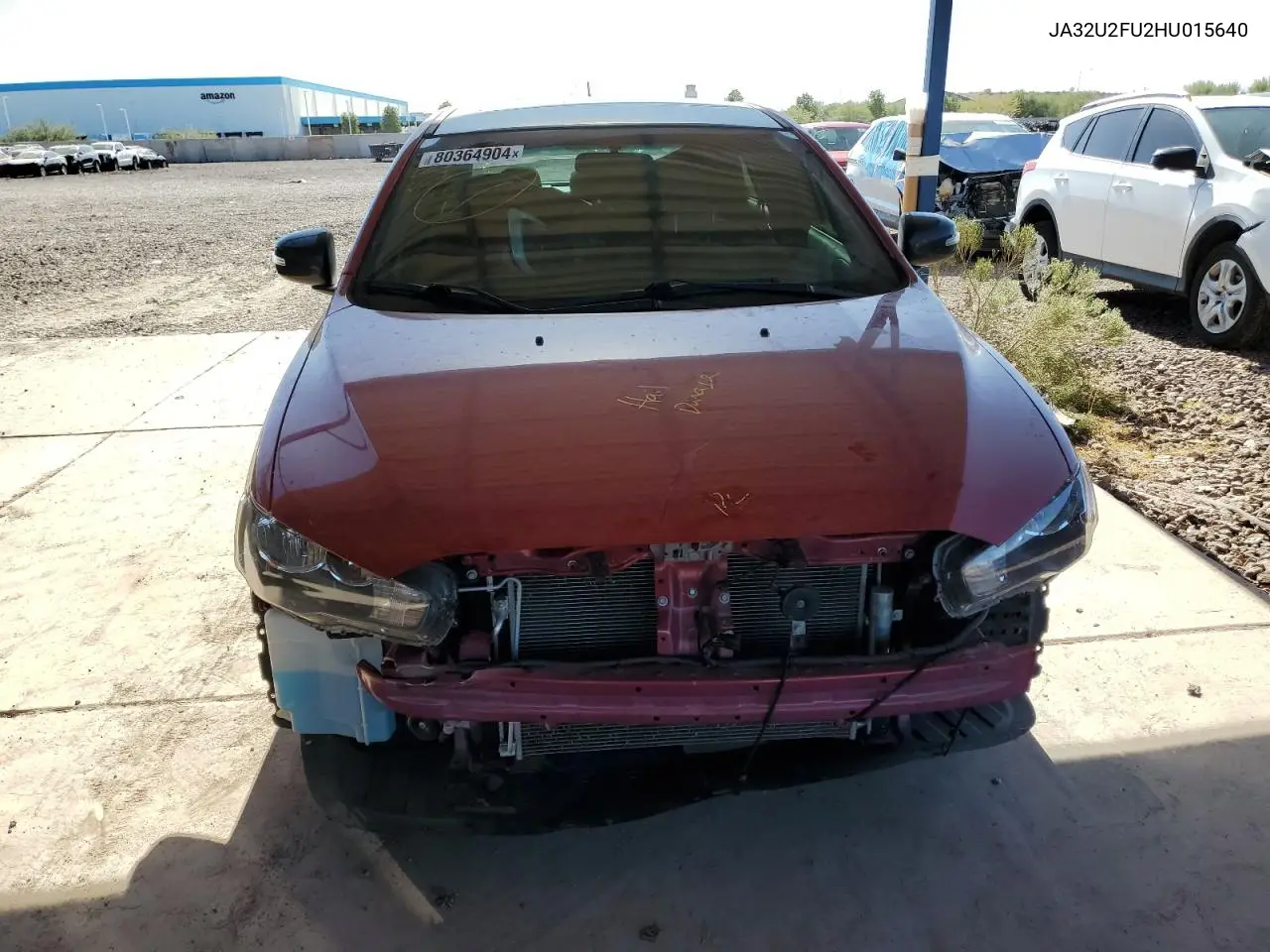 2017 Mitsubishi Lancer Es VIN: JA32U2FU2HU015640 Lot: 80364904