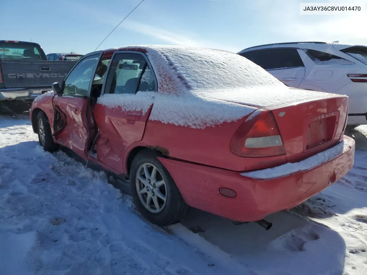 1997 Mitsubishi Mirage Ls VIN: JA3AY36C8VU014470 Lot: 42030935