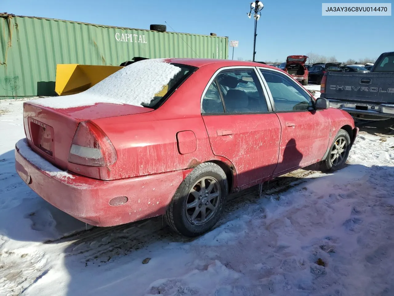 1997 Mitsubishi Mirage Ls VIN: JA3AY36C8VU014470 Lot: 42030935