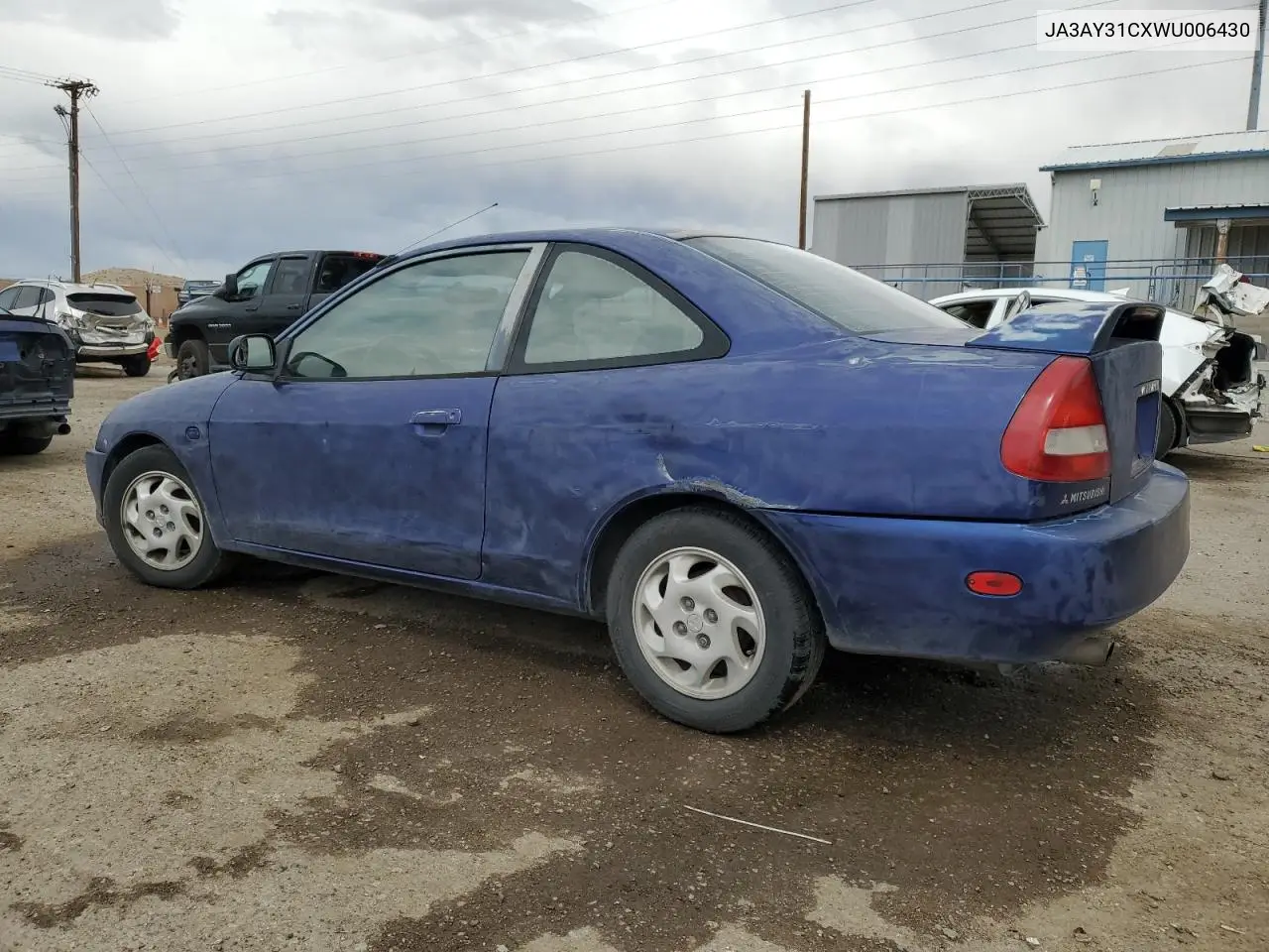 1998 Mitsubishi Mirage Ls VIN: JA3AY31CXWU006430 Lot: 55851005