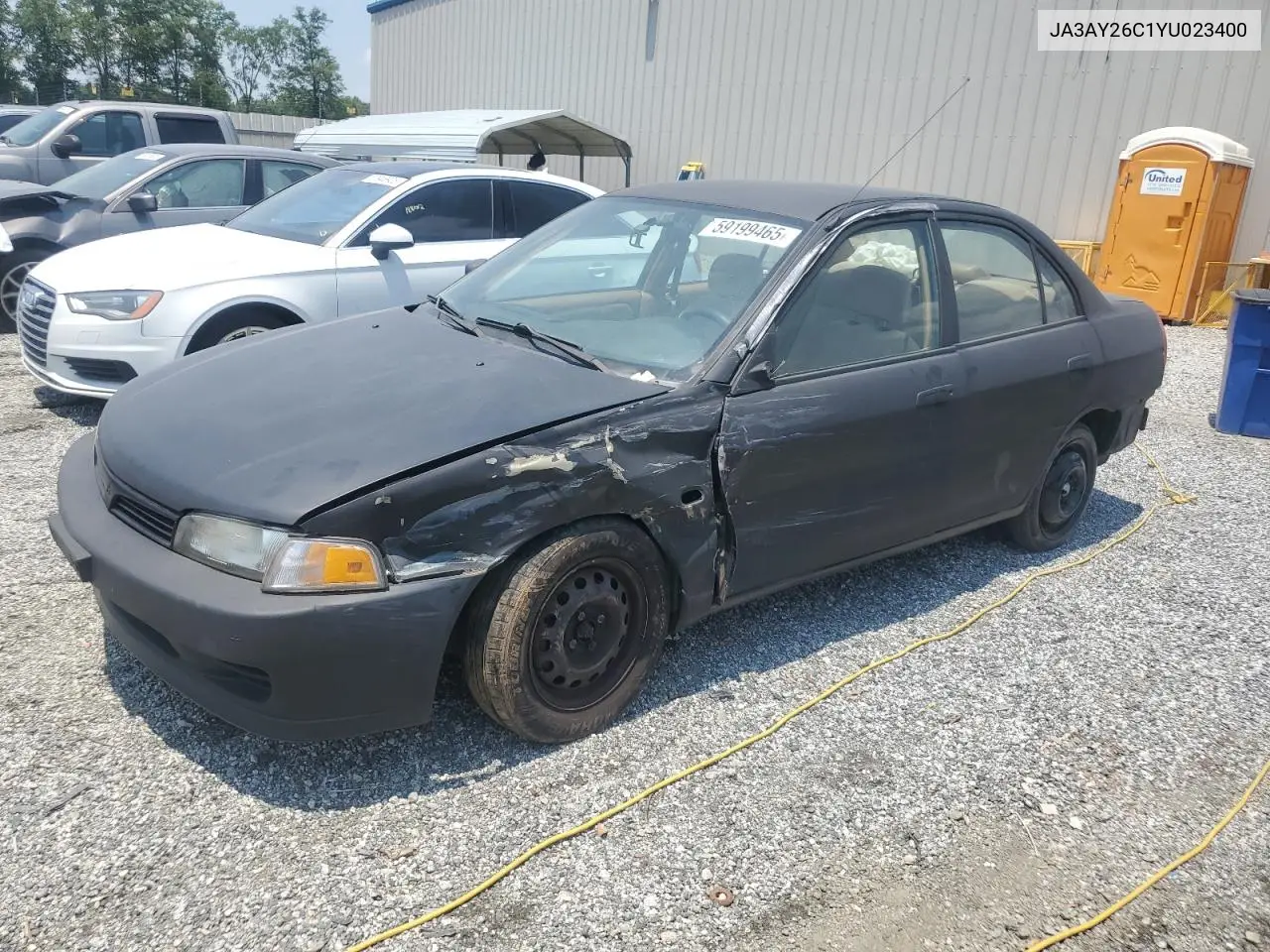 2000 Mitsubishi Mirage De VIN: JA3AY26C1YU023400 Lot: 59199465