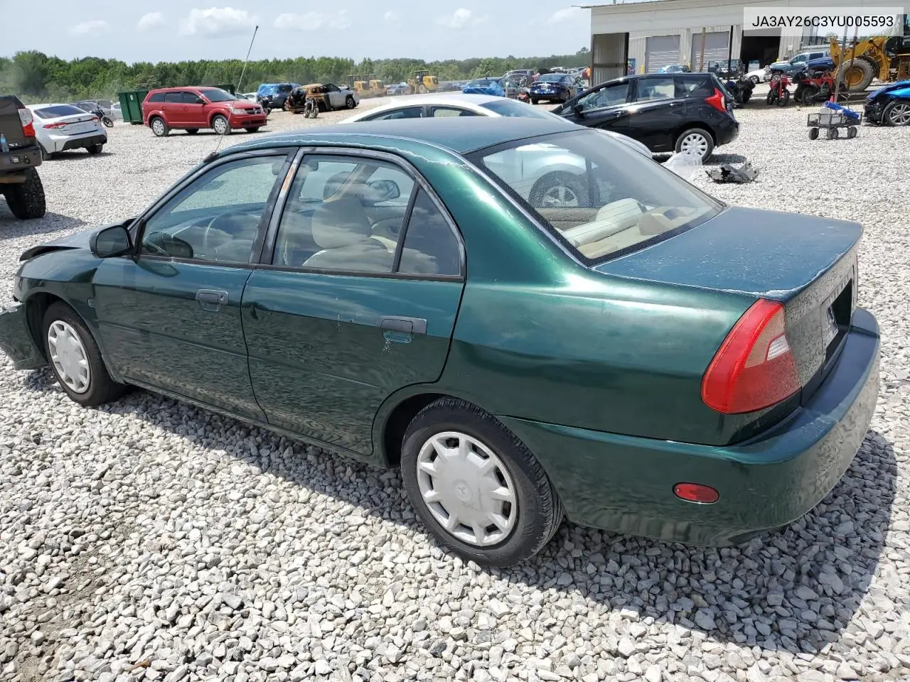 2000 Mitsubishi Mirage De VIN: JA3AY26C3YU005593 Lot: 61607535