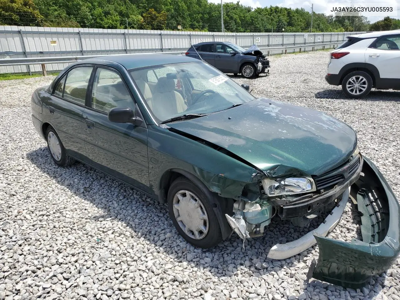 2000 Mitsubishi Mirage De VIN: JA3AY26C3YU005593 Lot: 61607535