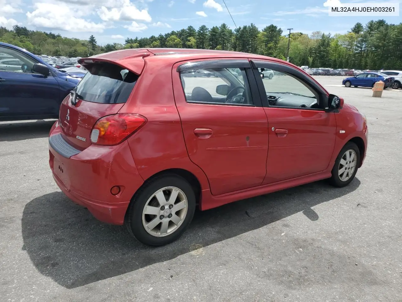 2014 Mitsubishi Mirage Es VIN: ML32A4HJ0EH003261 Lot: 55923595