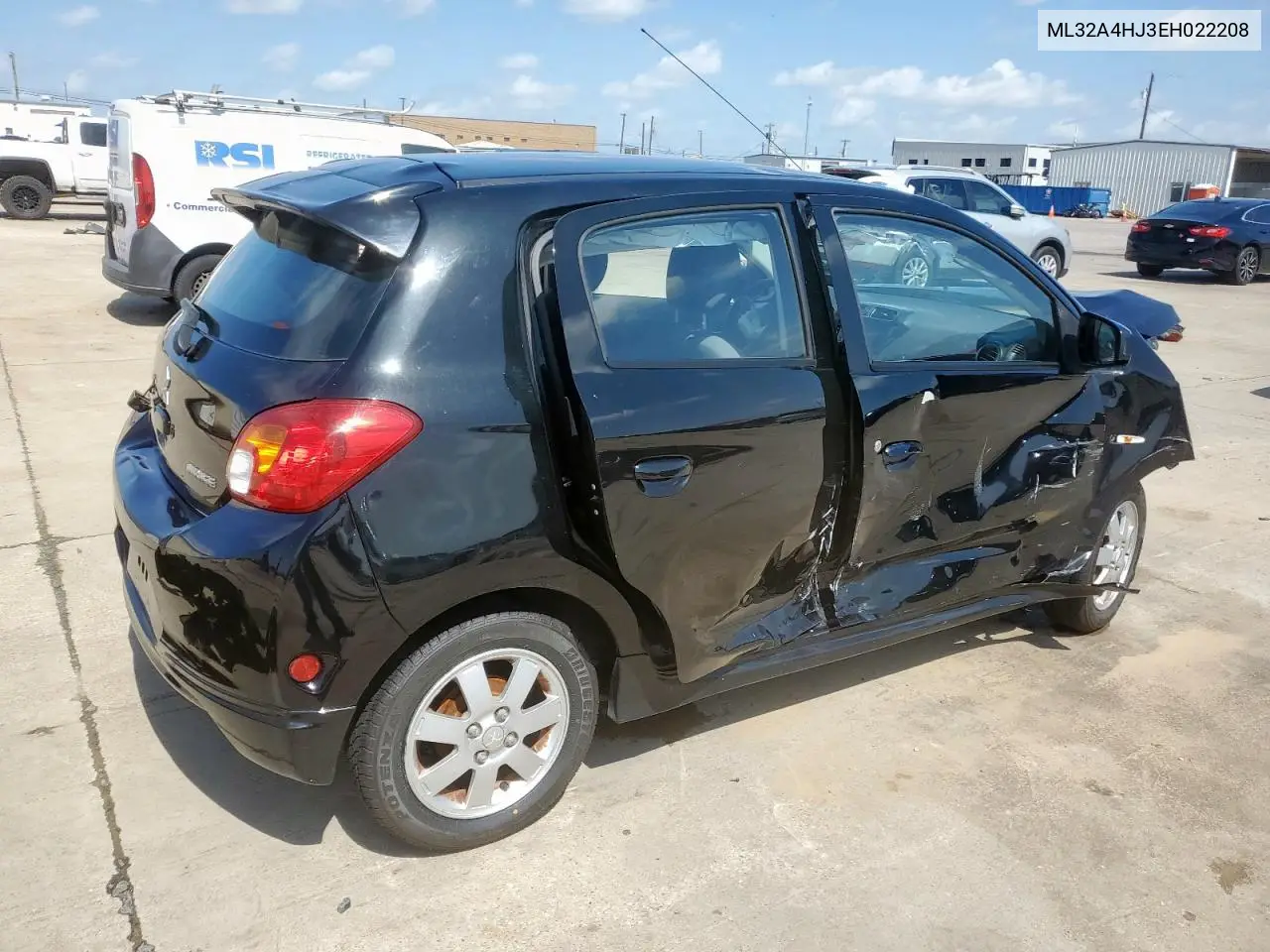 2014 Mitsubishi Mirage Es VIN: ML32A4HJ3EH022208 Lot: 61242475