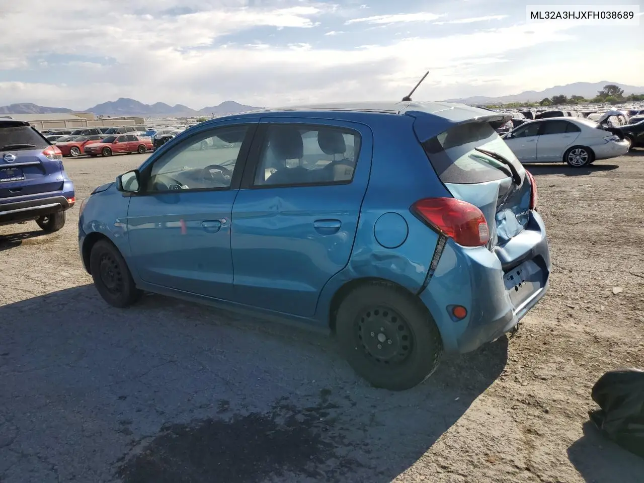 2015 Mitsubishi Mirage De VIN: ML32A3HJXFH038689 Lot: 53329945