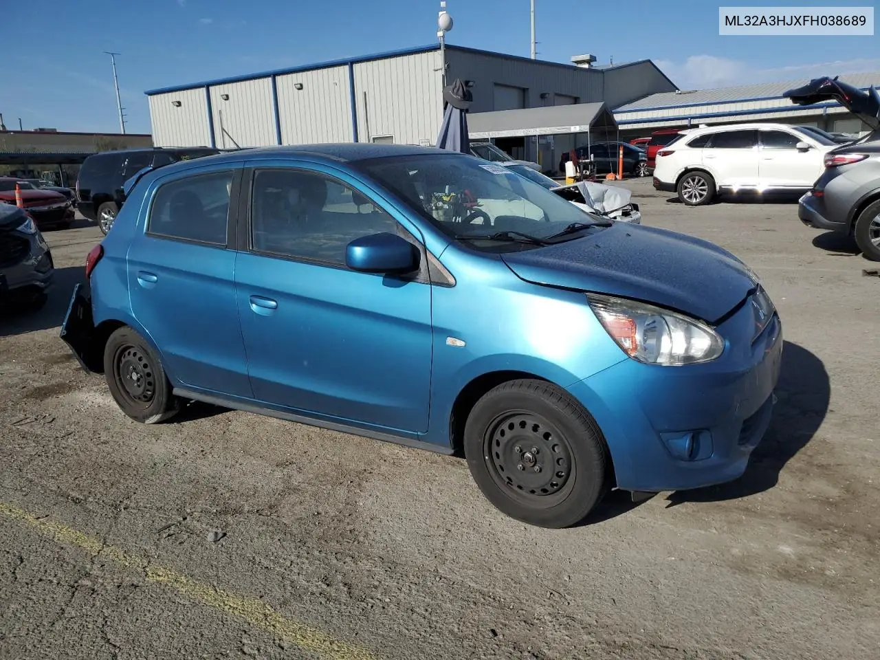 2015 Mitsubishi Mirage De VIN: ML32A3HJXFH038689 Lot: 53329945