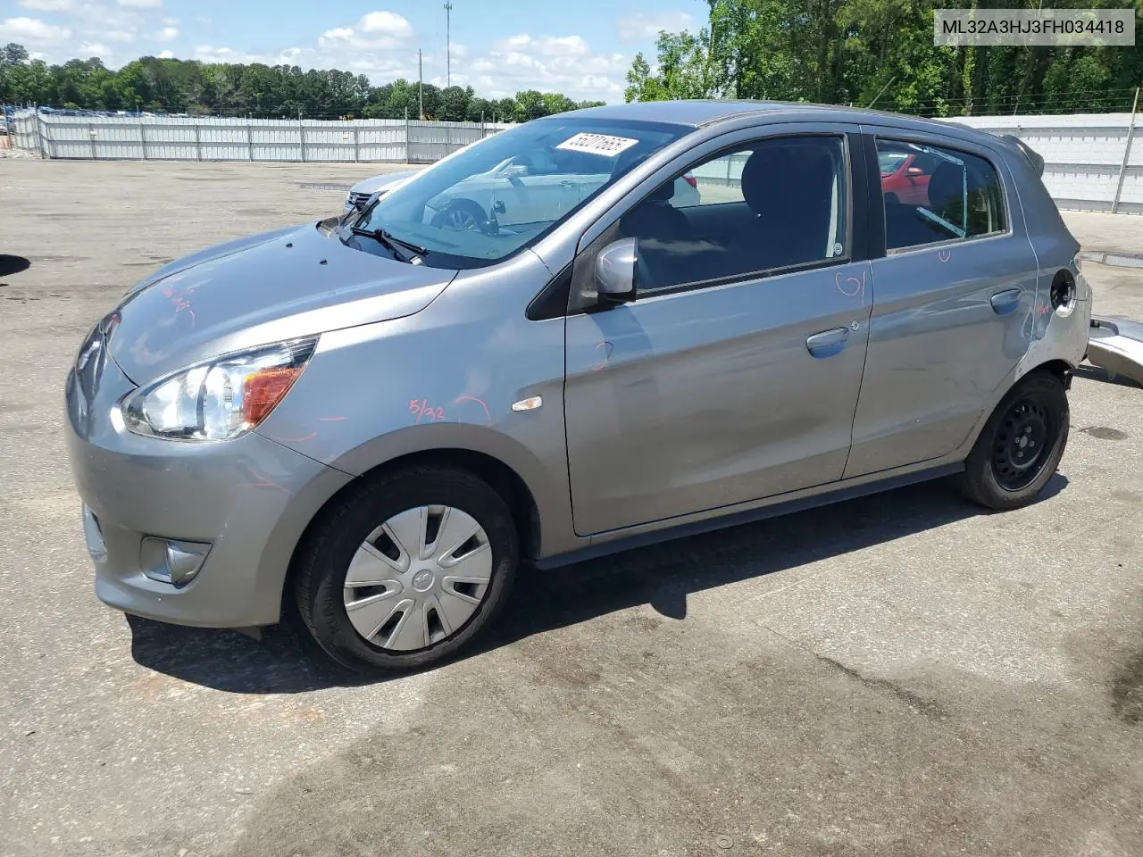 2015 Mitsubishi Mirage De VIN: ML32A3HJ3FH034418 Lot: 55201665
