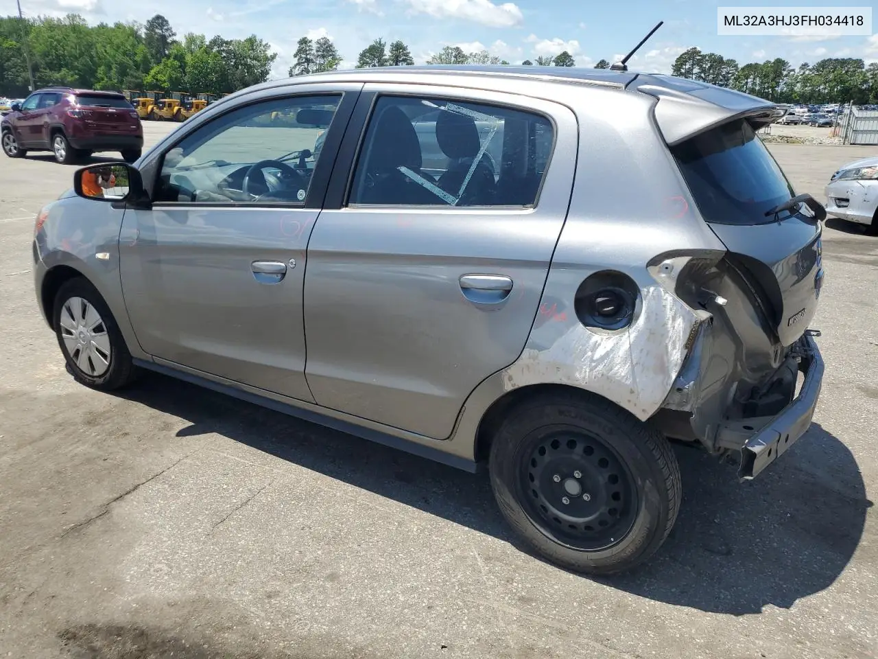 2015 Mitsubishi Mirage De VIN: ML32A3HJ3FH034418 Lot: 55201665