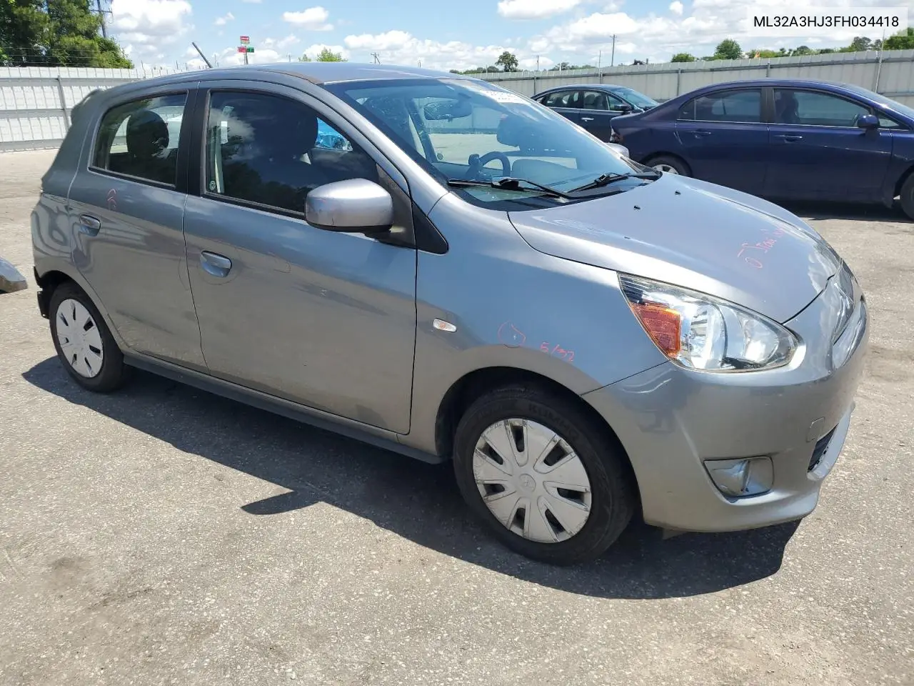 2015 Mitsubishi Mirage De VIN: ML32A3HJ3FH034418 Lot: 55201665