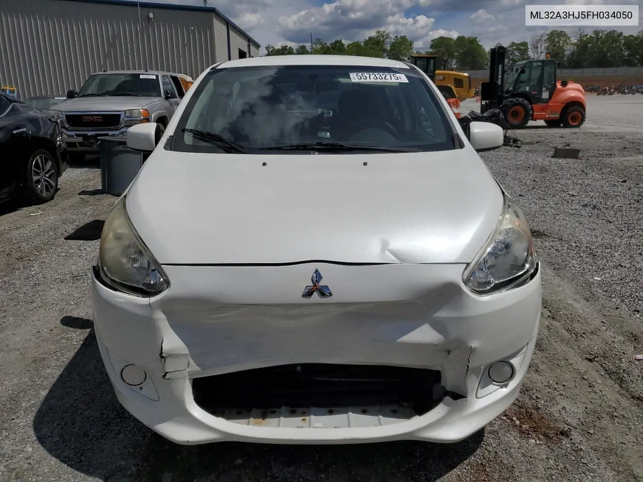2015 Mitsubishi Mirage De VIN: ML32A3HJ5FH034050 Lot: 55733275