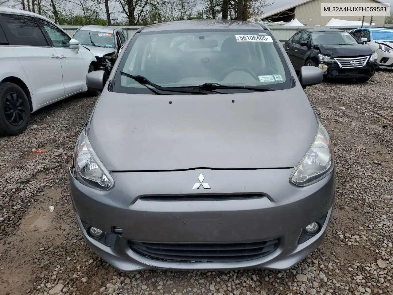 2015 Mitsubishi Mirage Es VIN: ML32A4HJXFH059581 Lot: 56106405