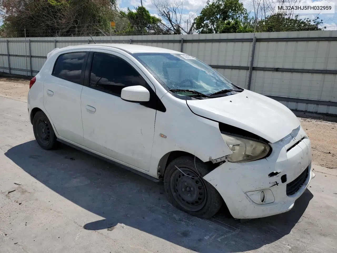 2015 Mitsubishi Mirage De VIN: ML32A3HJ5FH032959 Lot: 56245125