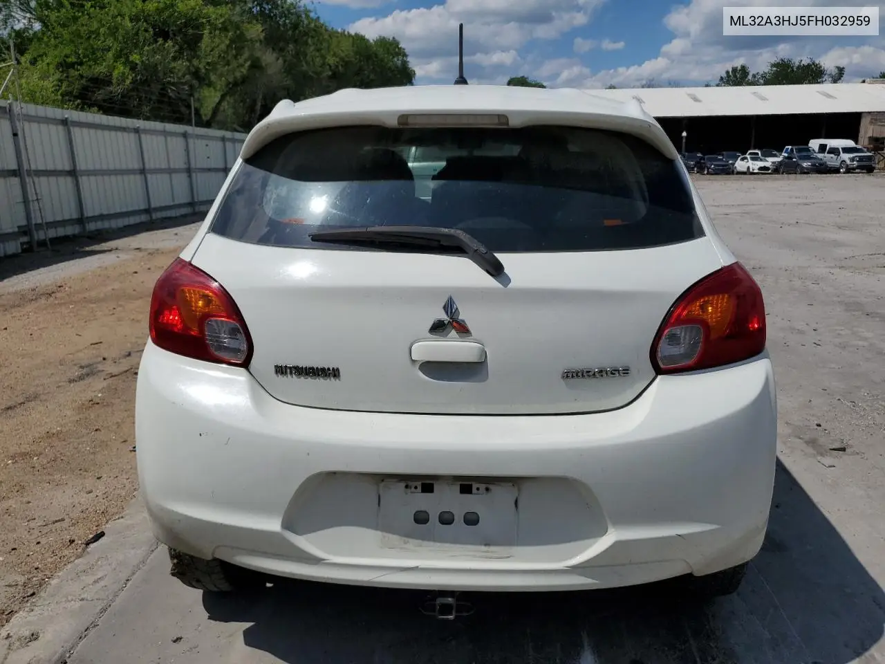 2015 Mitsubishi Mirage De VIN: ML32A3HJ5FH032959 Lot: 56245125