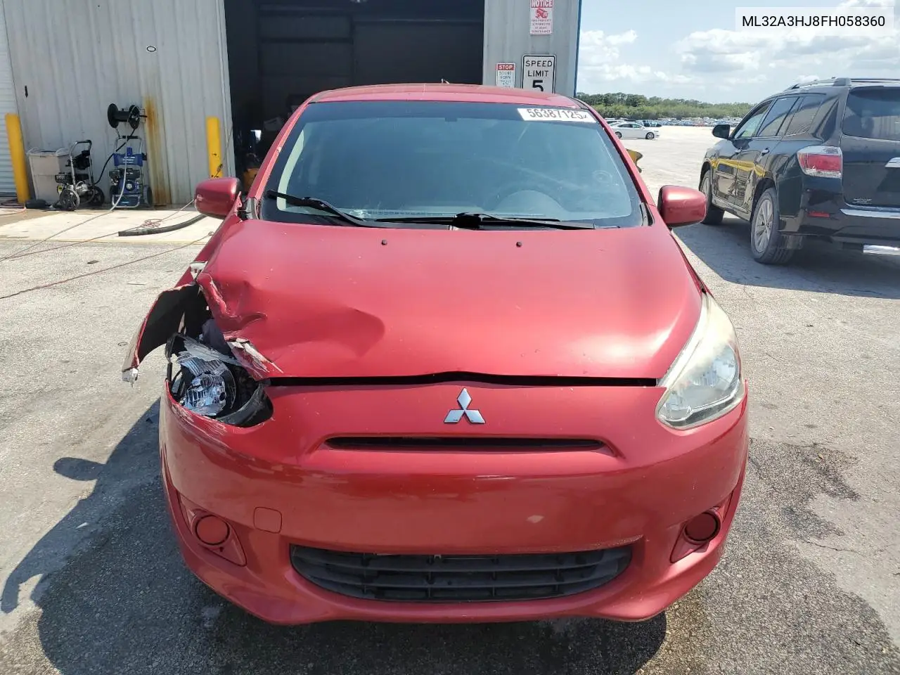 2015 Mitsubishi Mirage De VIN: ML32A3HJ8FH058360 Lot: 56387125
