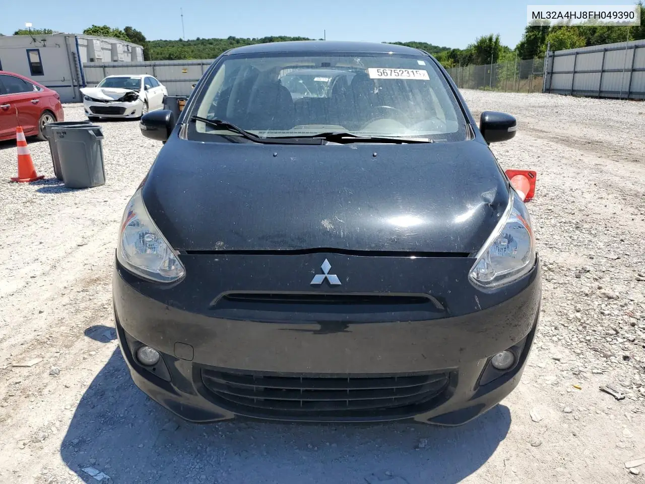 2015 Mitsubishi Mirage Es VIN: ML32A4HJ8FH049390 Lot: 56752315