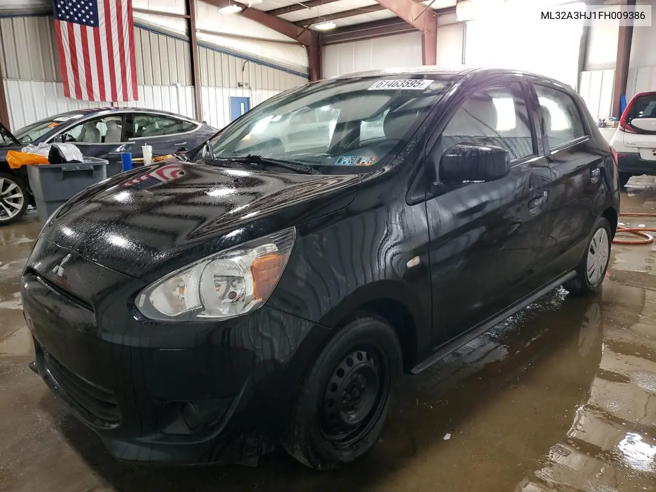 2015 Mitsubishi Mirage De VIN: ML32A3HJ1FH009386 Lot: 61463595