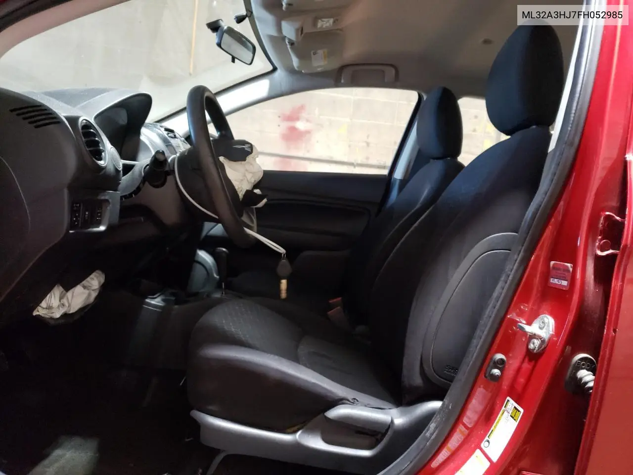 2015 Mitsubishi Mirage De VIN: ML32A3HJ7FH052985 Lot: 62908125