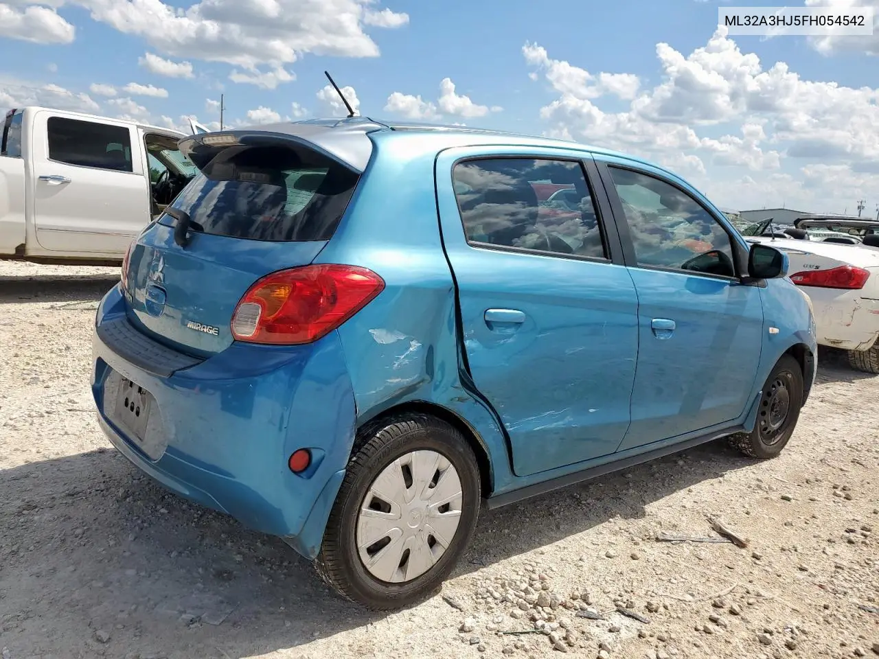 2015 Mitsubishi Mirage De VIN: ML32A3HJ5FH054542 Lot: 62922485