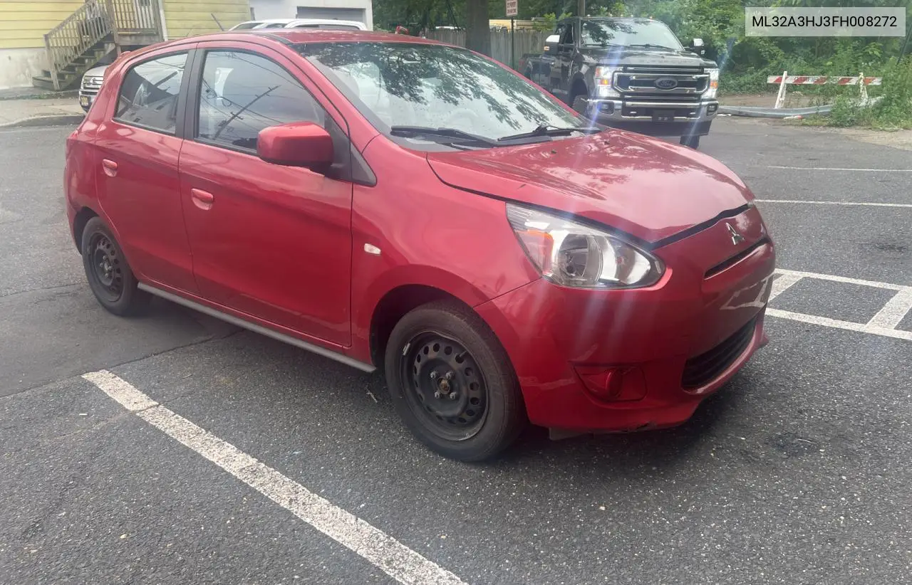 2015 Mitsubishi Mirage De VIN: ML32A3HJ3FH008272 Lot: 62955915