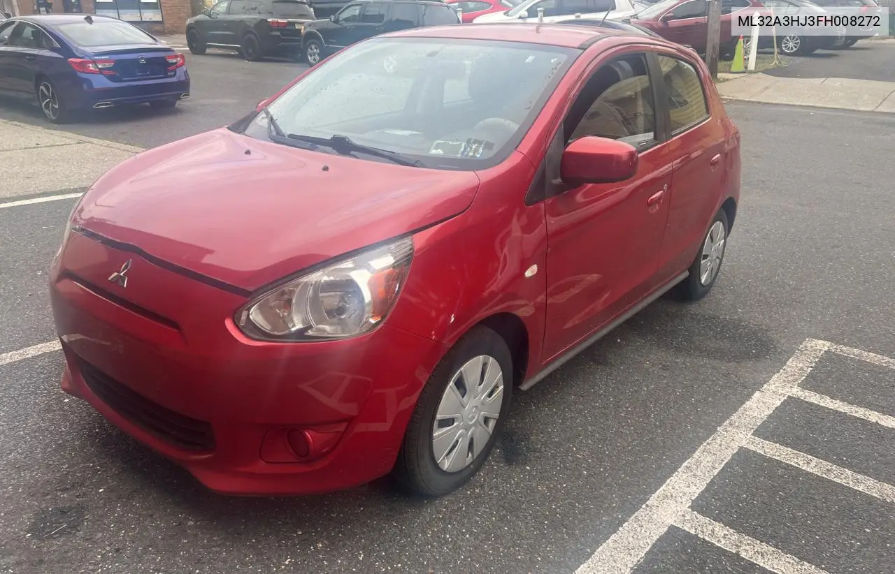 2015 Mitsubishi Mirage De VIN: ML32A3HJ3FH008272 Lot: 62955915