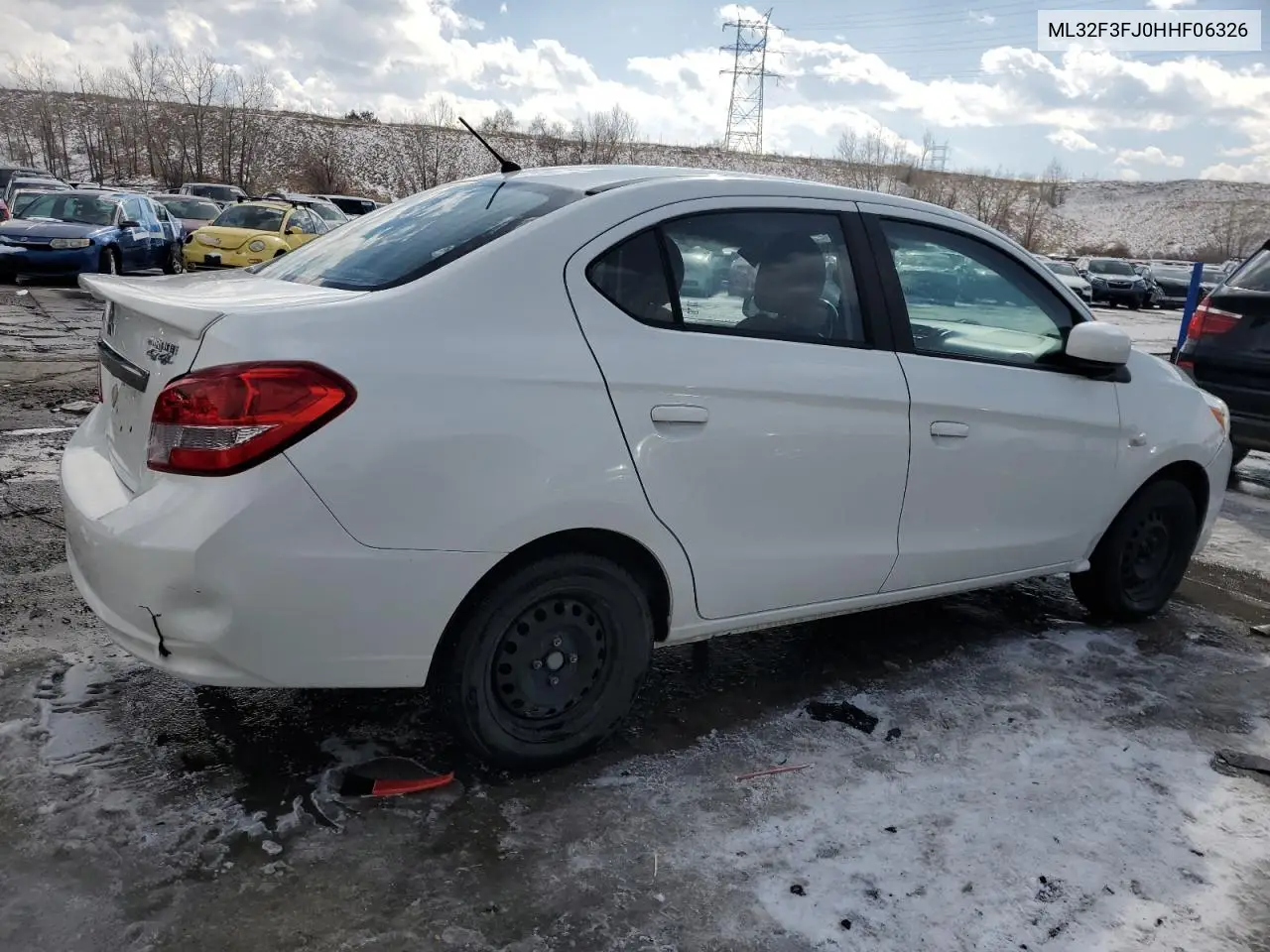 2017 Mitsubishi Mirage G4 Es VIN: ML32F3FJ0HHF06326 Lot: 45328575