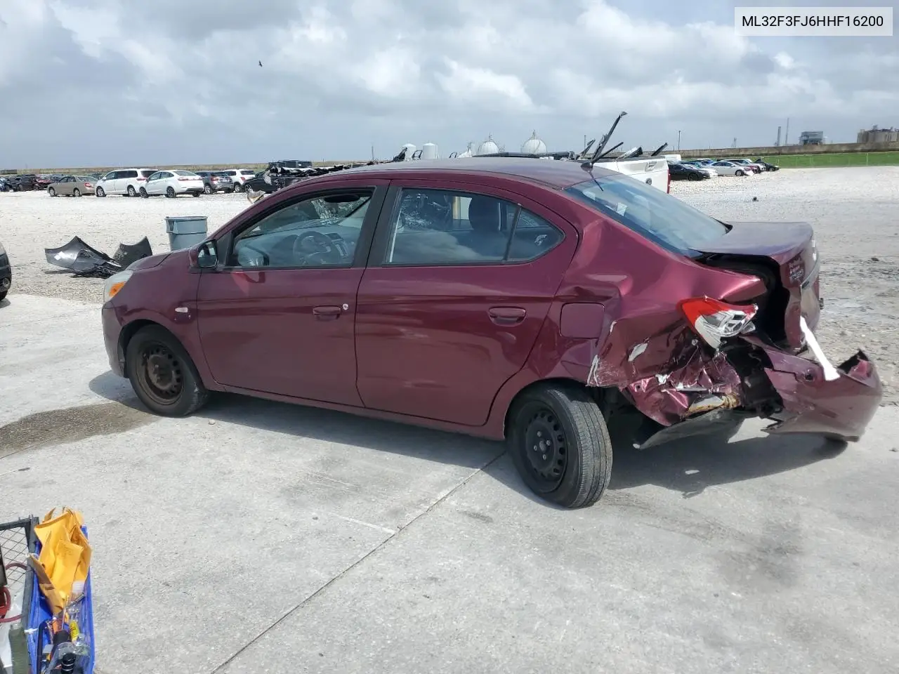 2017 Mitsubishi Mirage G4 Es VIN: ML32F3FJ6HHF16200 Lot: 52040275